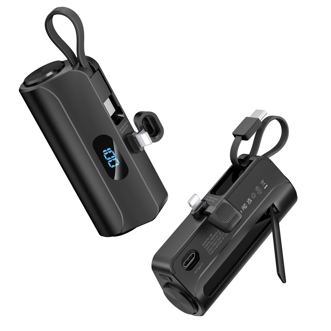 Kompakt Powerbank med Innebygd LED-lys Skanto