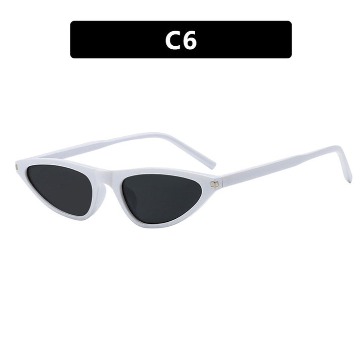 Dame Cat-Eye solbriller med elegant plastikkramme og UV-beskyttelse Skanto