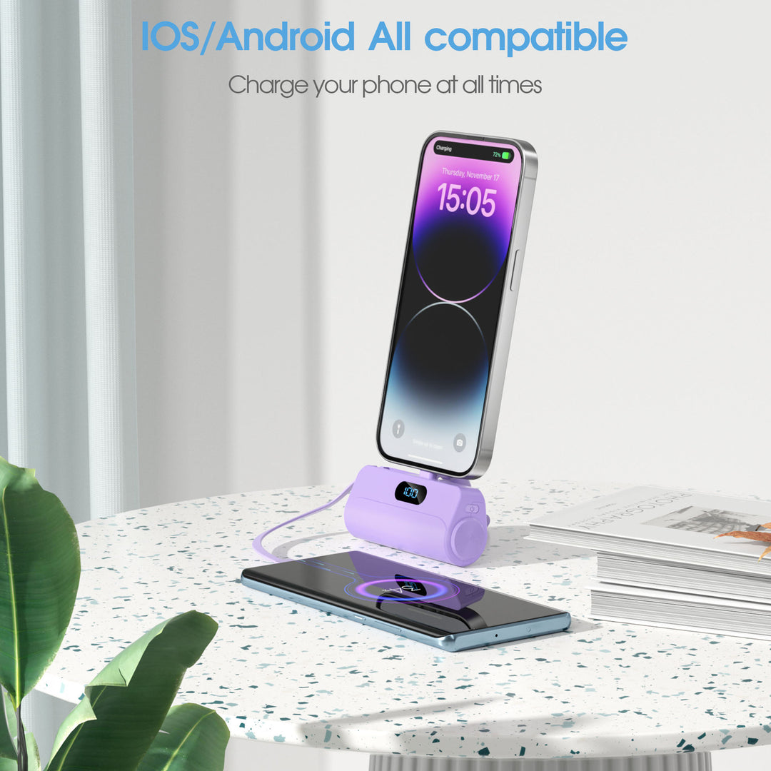 Kompakt Powerbank med Innebygd LED-lys Skanto