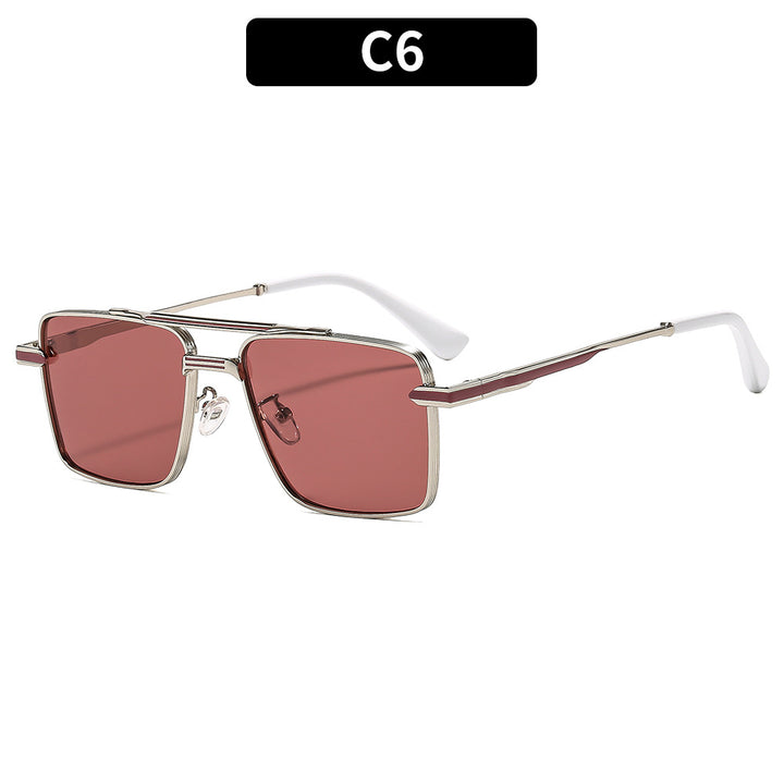 Dame futuristisk kvadratisk solbrille Skanto