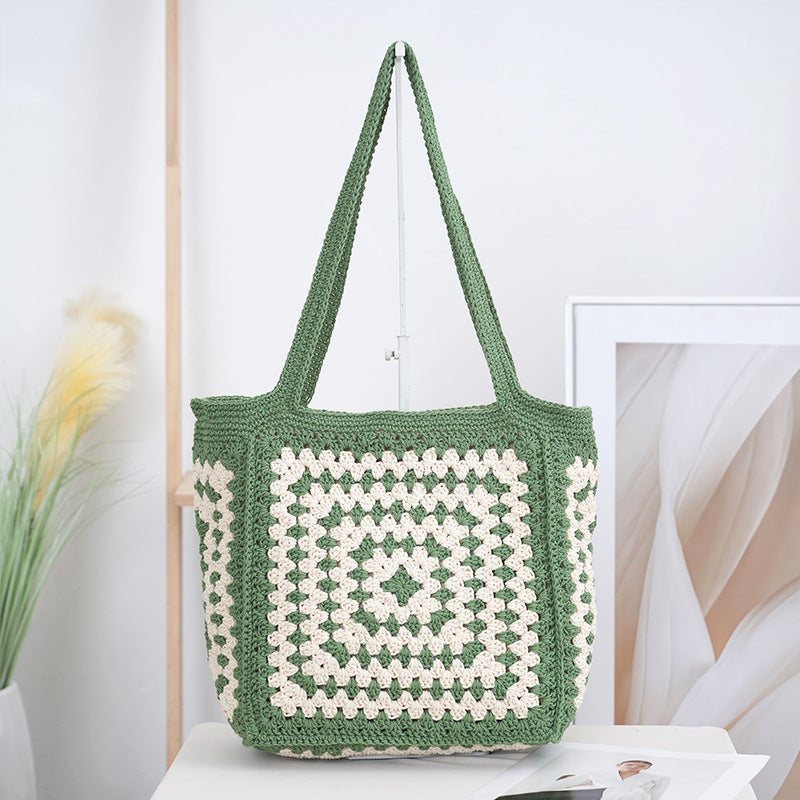 Håndlaget Makramee Handle Bag Skanto