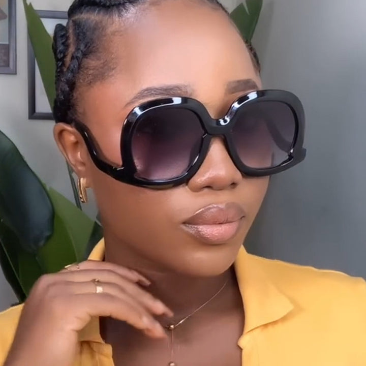 Dame oversized solbrille med moderne design Skanto