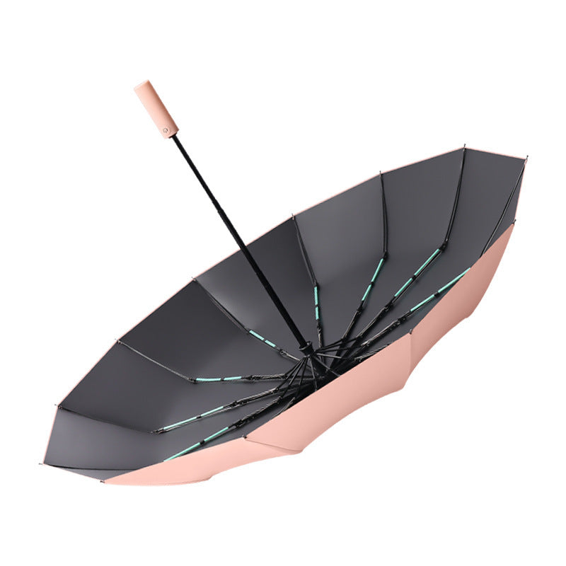 Dame Automatisk UV-beskyttelse sammenleggbart paraply med elegant og ergonomisk design Skanto