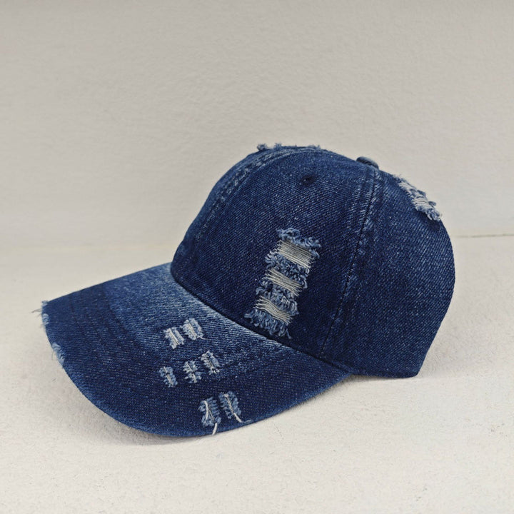 Kvinnenes Slitt Fritids Denim Baseball Caps Skanto