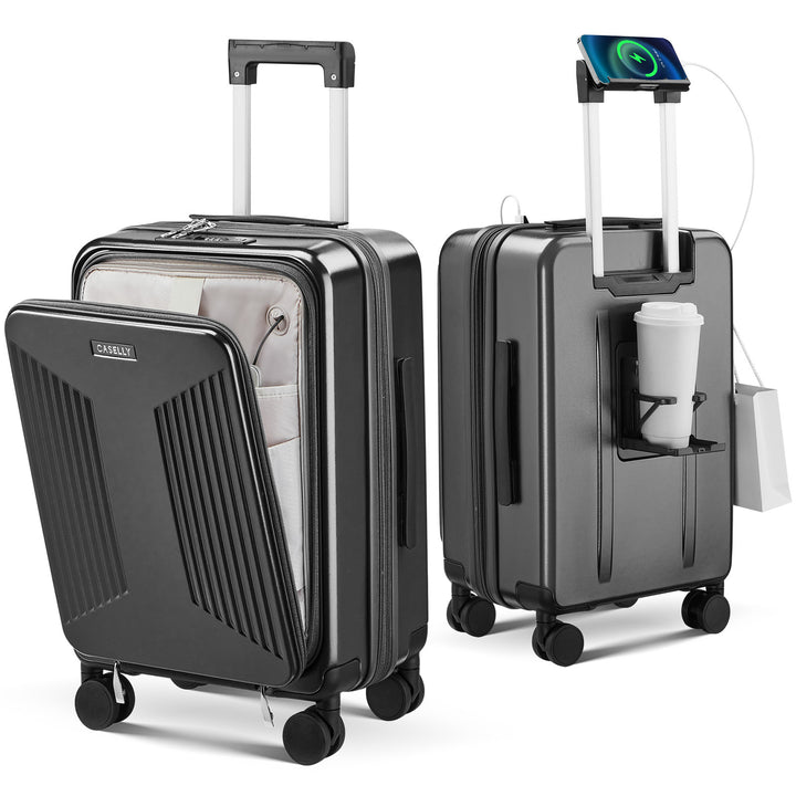 Unisex Smart Charging Hard Shell Trolley Bagasje Skanto
