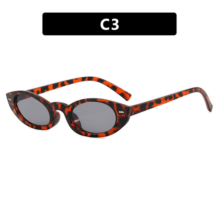 Dame Cat-Eye solbriller med moderne gjennomsiktig ramme Skanto