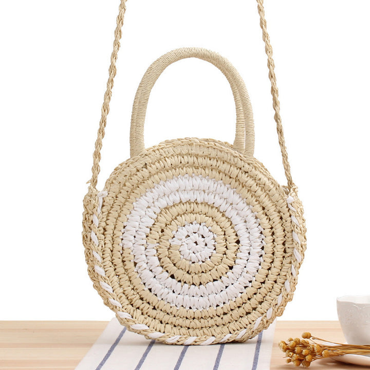 Rund bånd skulderveske med spiralformet design Skanto