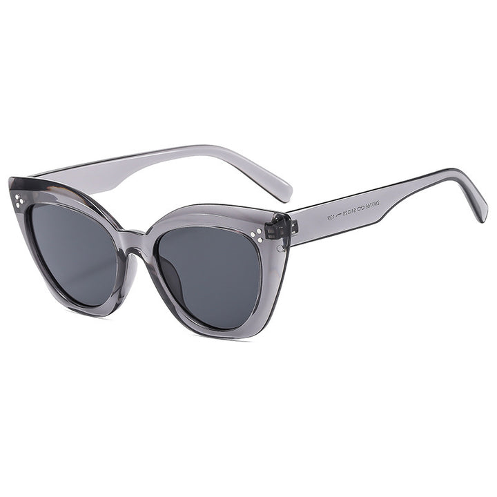 Dame Cat-Eye solbriller med luksuriøse detaljer Skanto