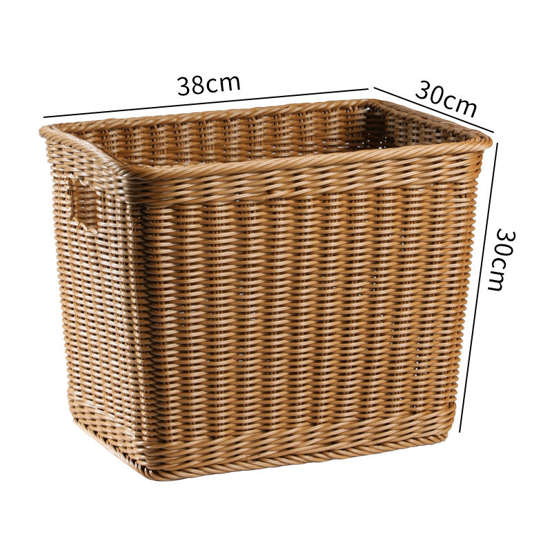 Premium Håndvevd Rattan Oppbevaringskurv Skanto