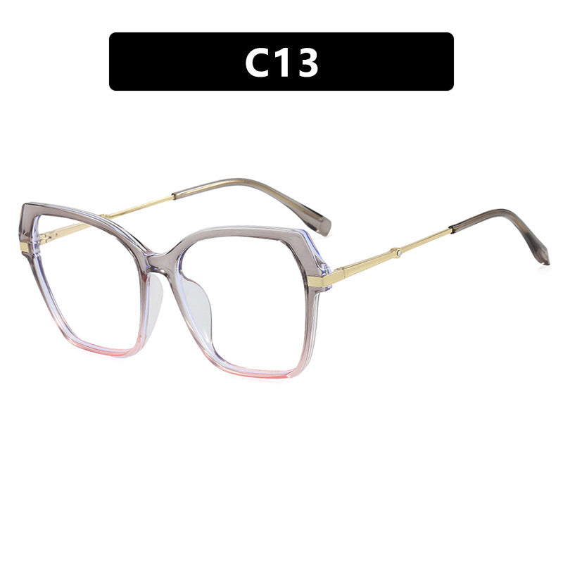 Dame kvadratisk solbrille med elegant metallramme og beskyttende UV-filter Skanto