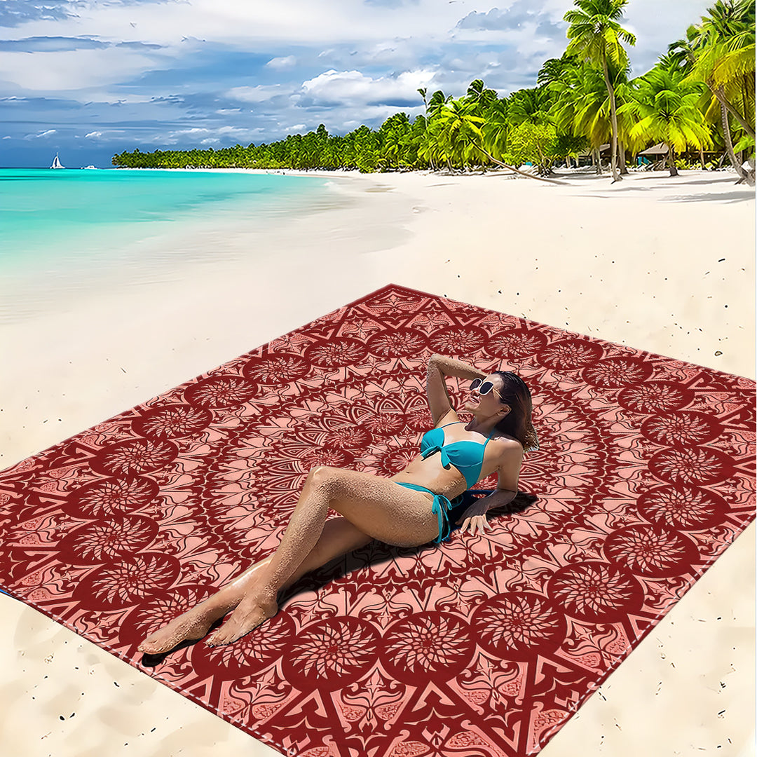Mandala Design Strandmat Skanto