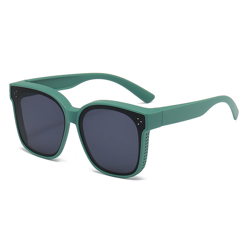 Dame motorisk kvadratisk solbrille med innovativt ventilasjonssystem Skanto