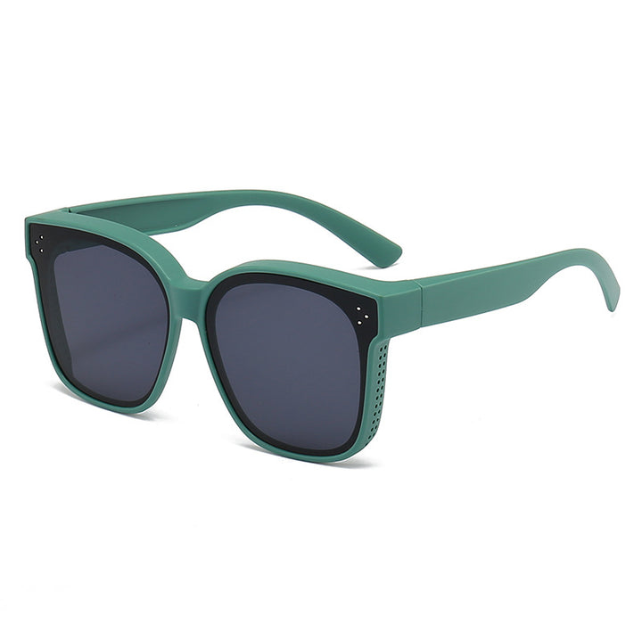 Dame motorisk kvadratisk solbrille med innovativt ventilasjonssystem Skanto