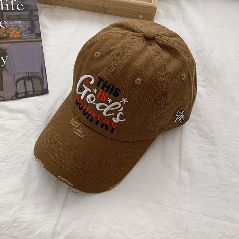 Herre Slittet Brodert Baseball Cap Skanto
