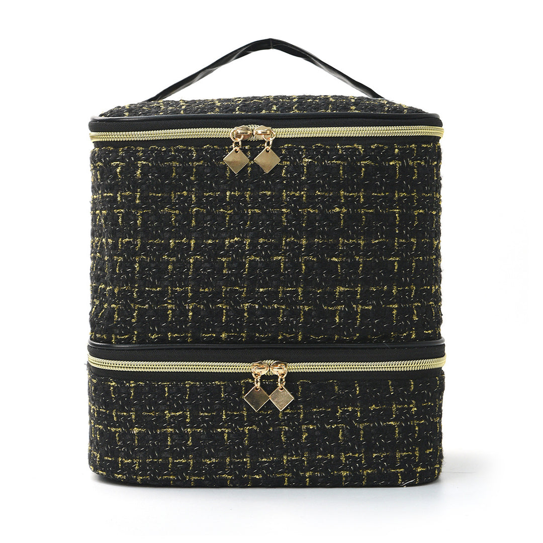 Kosmetikk organizer bag med elegant stoff Skanto