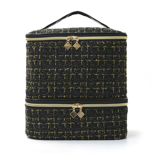 Kosmetikk organizer bag med elegant stoff Skanto
