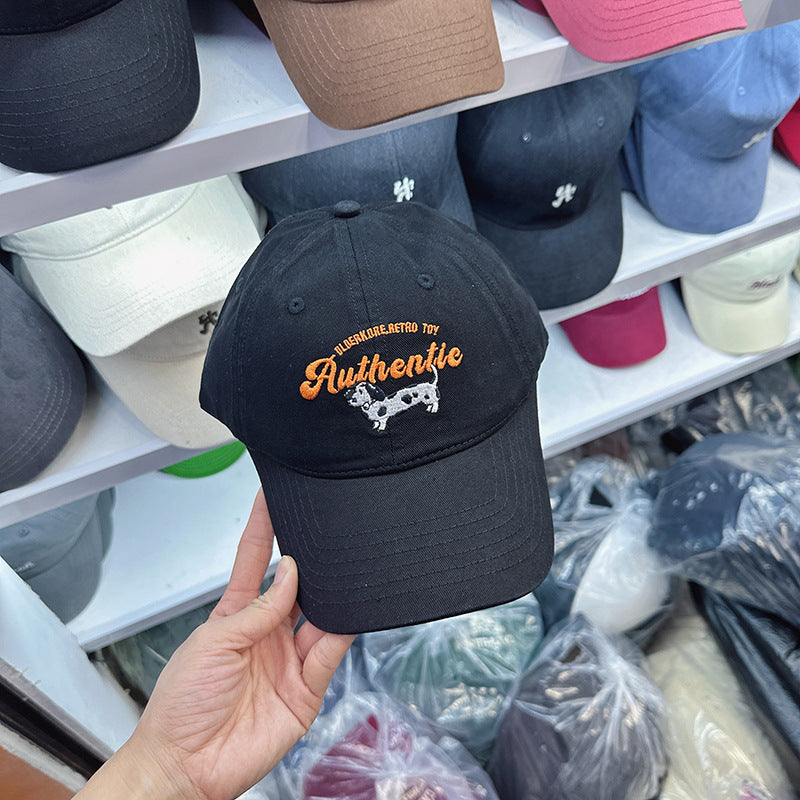 Kvinnebroderte kuemønster baseball cap Skanto