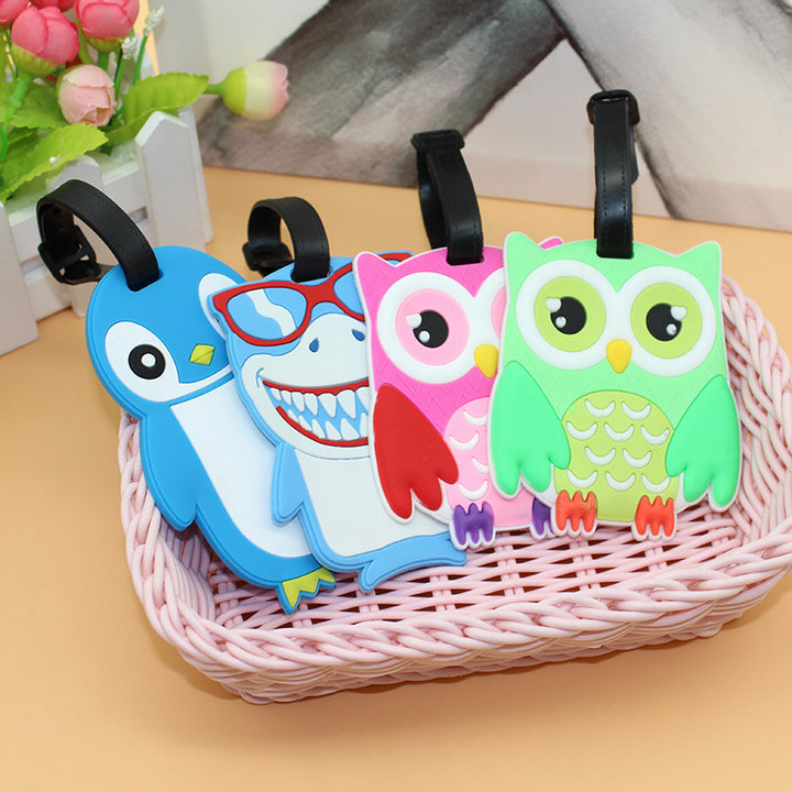 Unisex Cute Penguin Luggage Tag Skanto