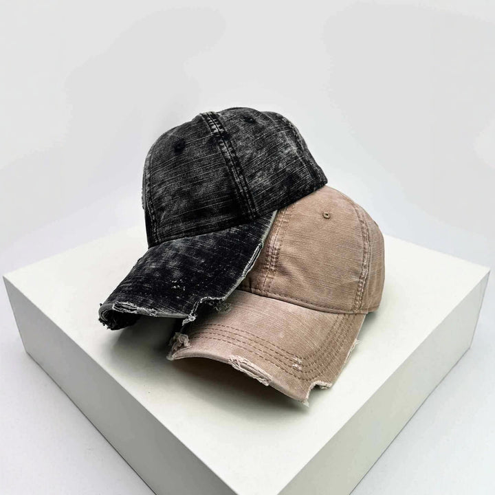 Men's distressed denim baseball cap Skanto