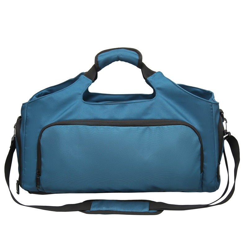 Sporty multifunksjons duffelbag med robuste utvendige lommer Skanto