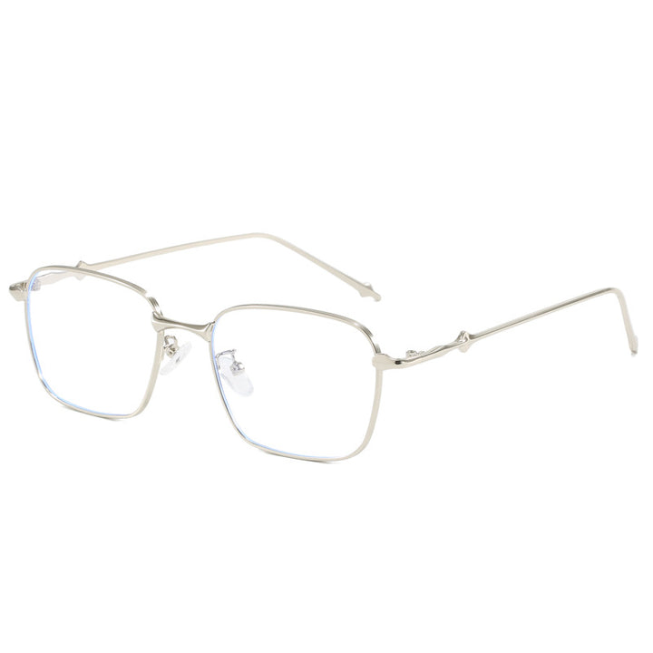 Dame elegant firkantet solbrille med høykvalitets metallramme Skanto