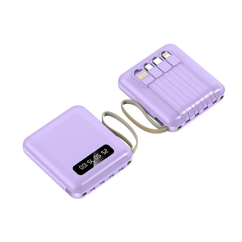Kompakt powerbank med integrert kabelføring Skanto