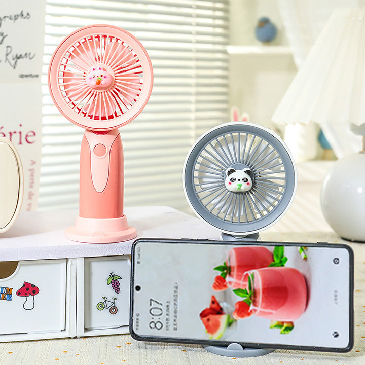 Dame portable USB håndvifte med kreativ dyreutforming Skanto