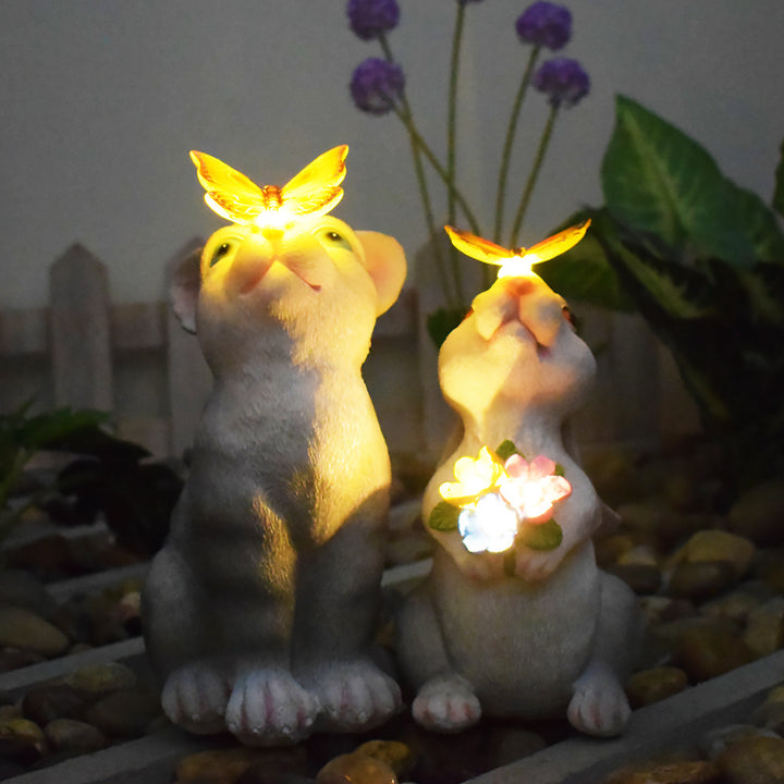 Solar Powered Succulent Turtle Planter Night Light Ornament Skanto
