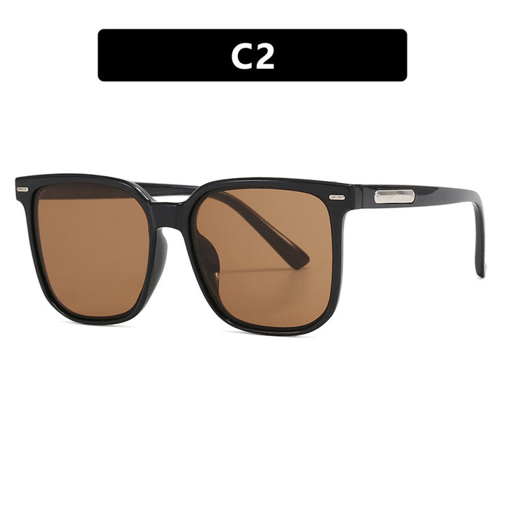 Dame firkantet solbrille med robust ramme og polarisert glass Skanto