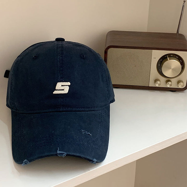 Herre Slitt Bomull Justerbar Baseball Cap Skanto