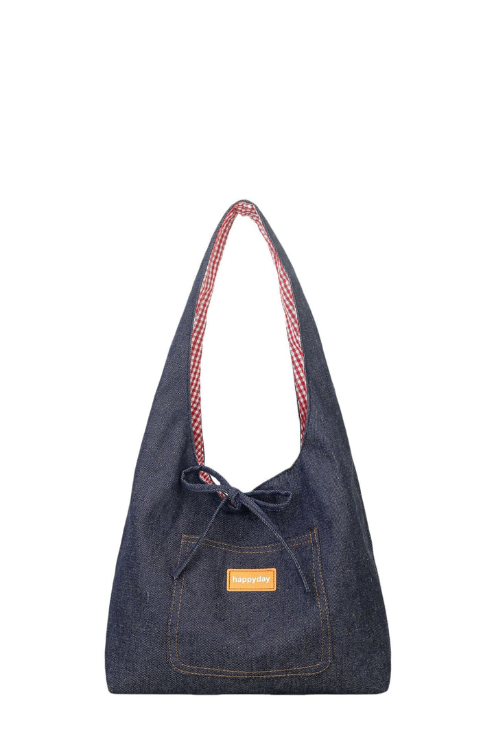 Trendig denim skulderveske Skanto