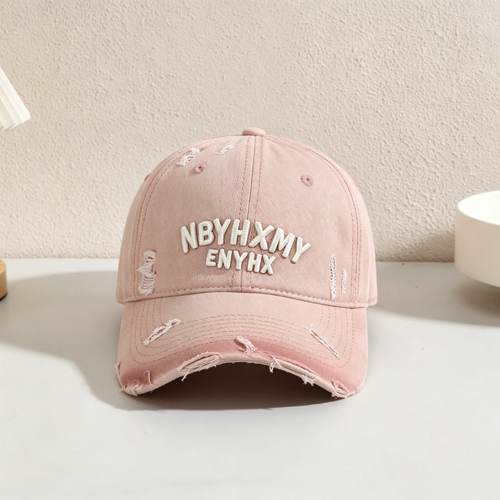 Herre Casual Slittet Teksturert Baseball Caps Skanto