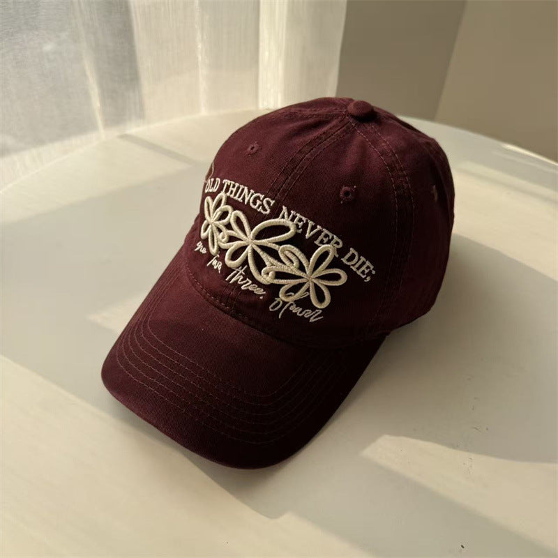 Kvinne Brodert Floral Baseball Cap Skanto 1783922211