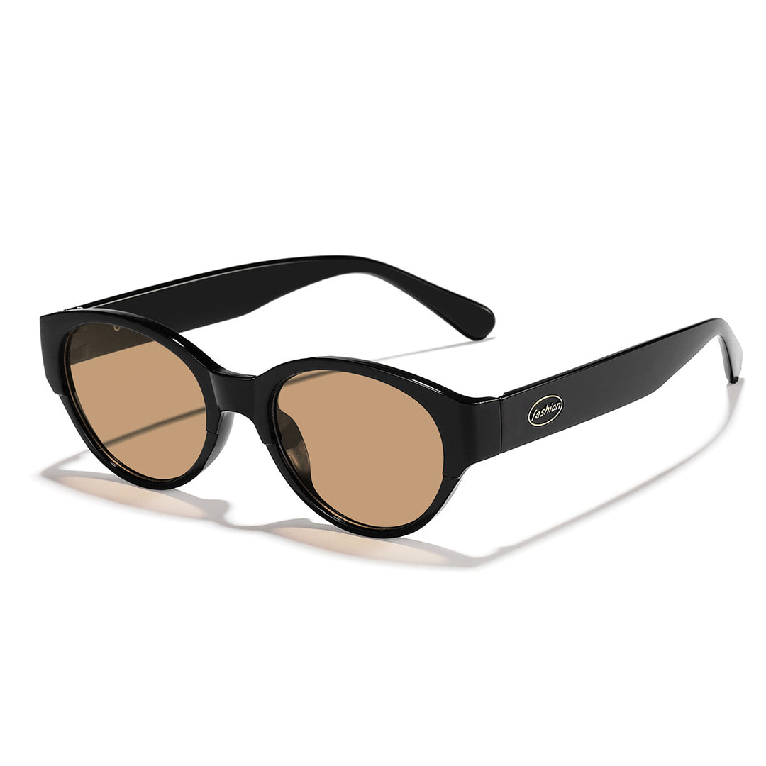 Dame moteriktig solbrille med transparent ramme og ergonomisk design Skanto