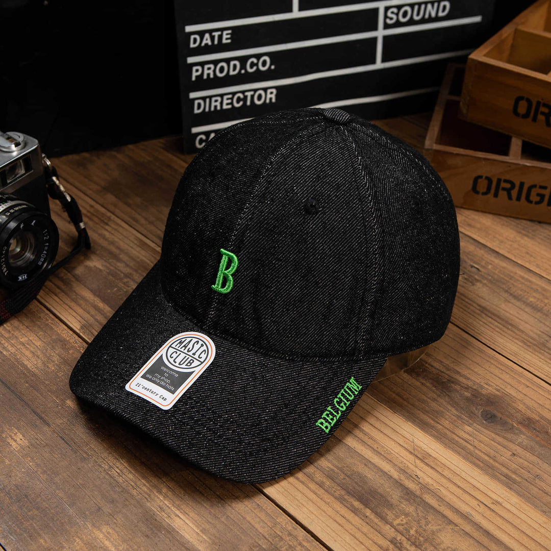 Herre Denim Brodert Baseball Caps Skanto