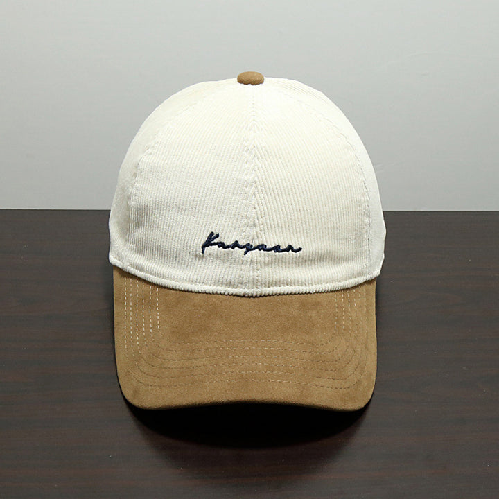 Herre Strukturert Corduroy Baseball Caps Skanto