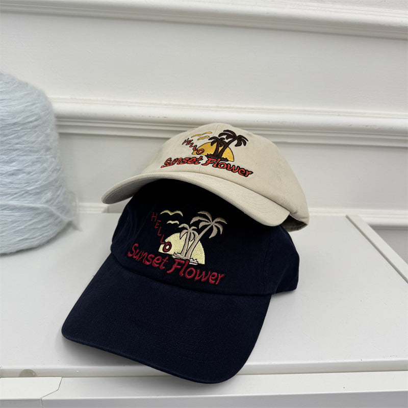 Kvinne Casual Brodert Baseball Caps Skanto