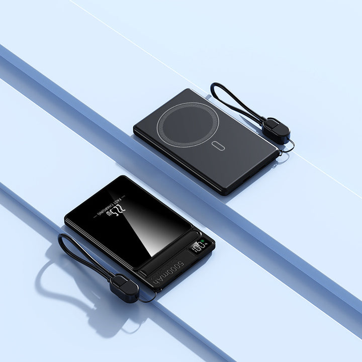 Bærbar Powerbank med Trådløs Ladefunksjon Fra Skanto