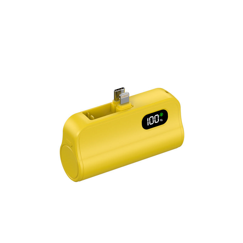 Kompakt powerbank med integrert ladefunksjon og LED-statusindikator Skanto