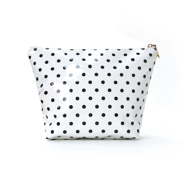 Vannavstøtende kosmetikkveske med polka-prikkedesign Skanto