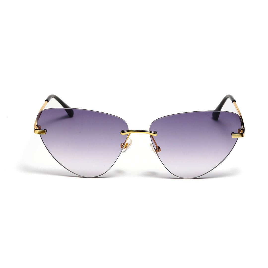 Dame moteriktig solbrille i trendy cat-eye design Skanto