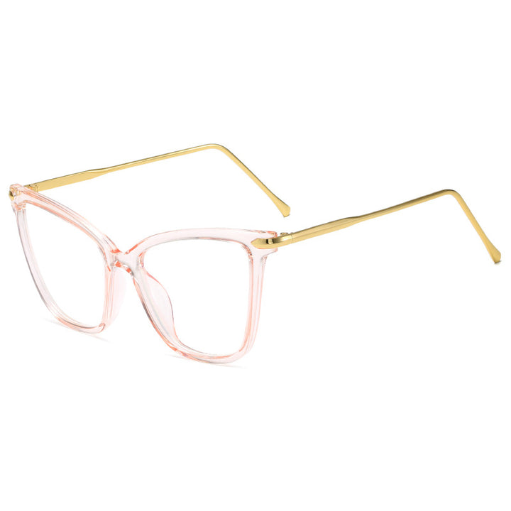 Dame Cat-Eye Briller med filigran metallramme Skanto