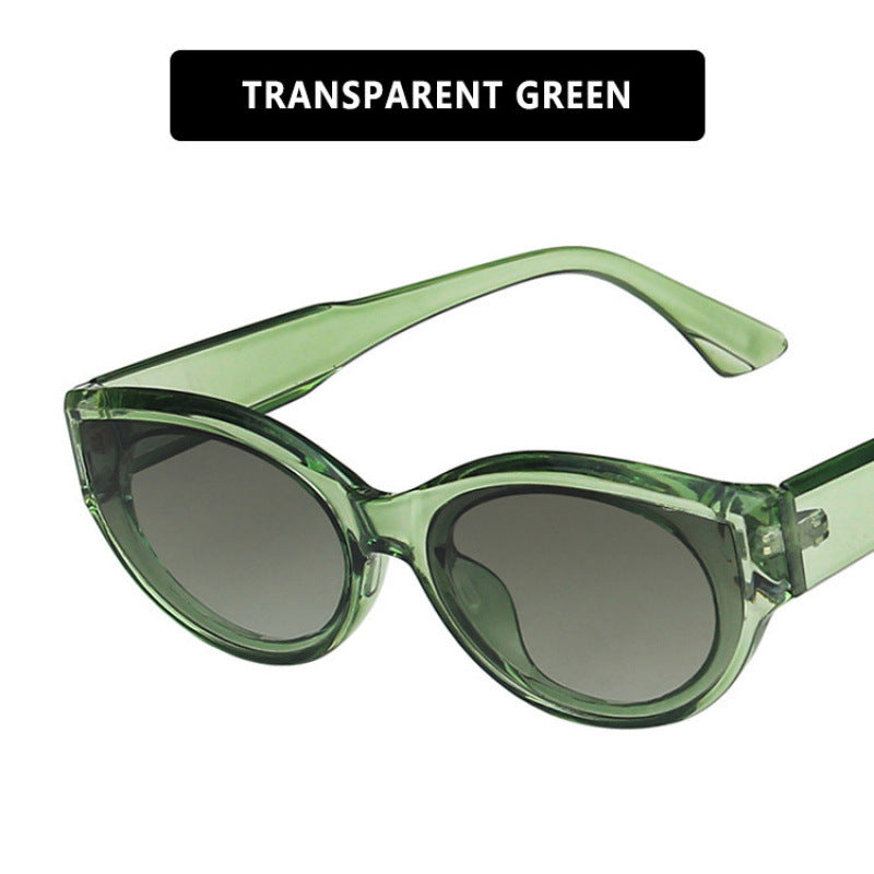 Dame Cat-Eye solbrille med iøynefallende mønster Skanto