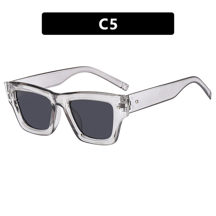 Dame trendy solbrille med firkantet ramme og UV-beskyttelse Skanto