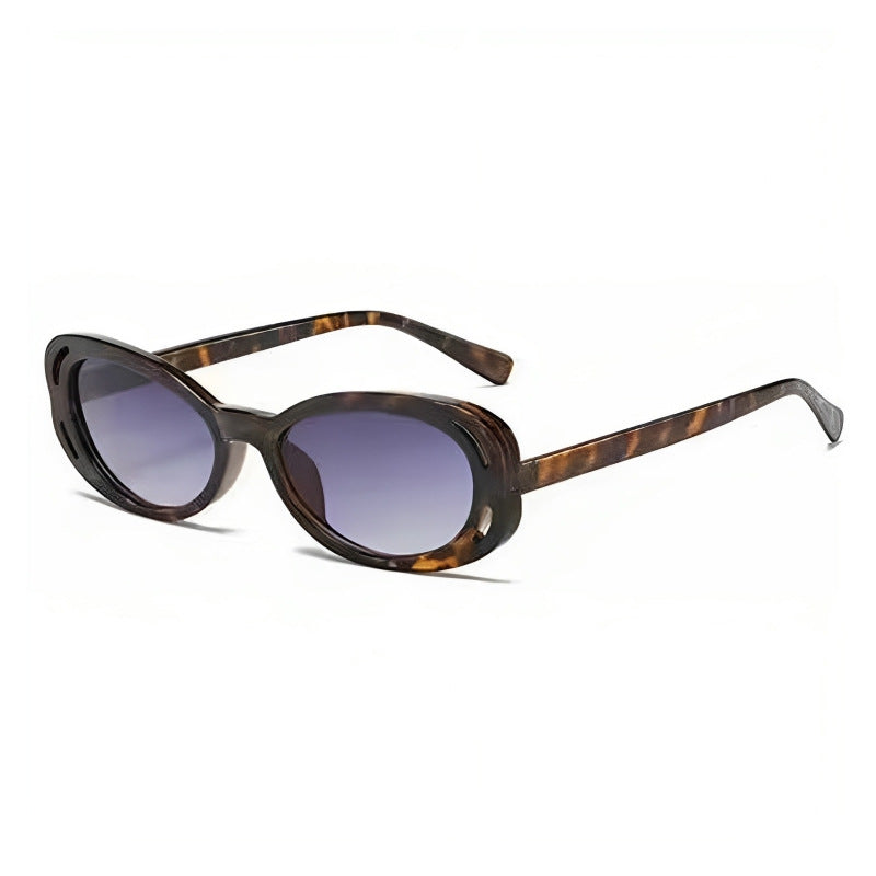 Damer Cat-Eye solbriller med elegant, transparent ramme og UV-beskyttelse Skanto