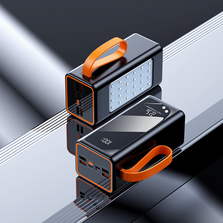 bærbar Multi-USB Powerbank med LED-lampe Skanto