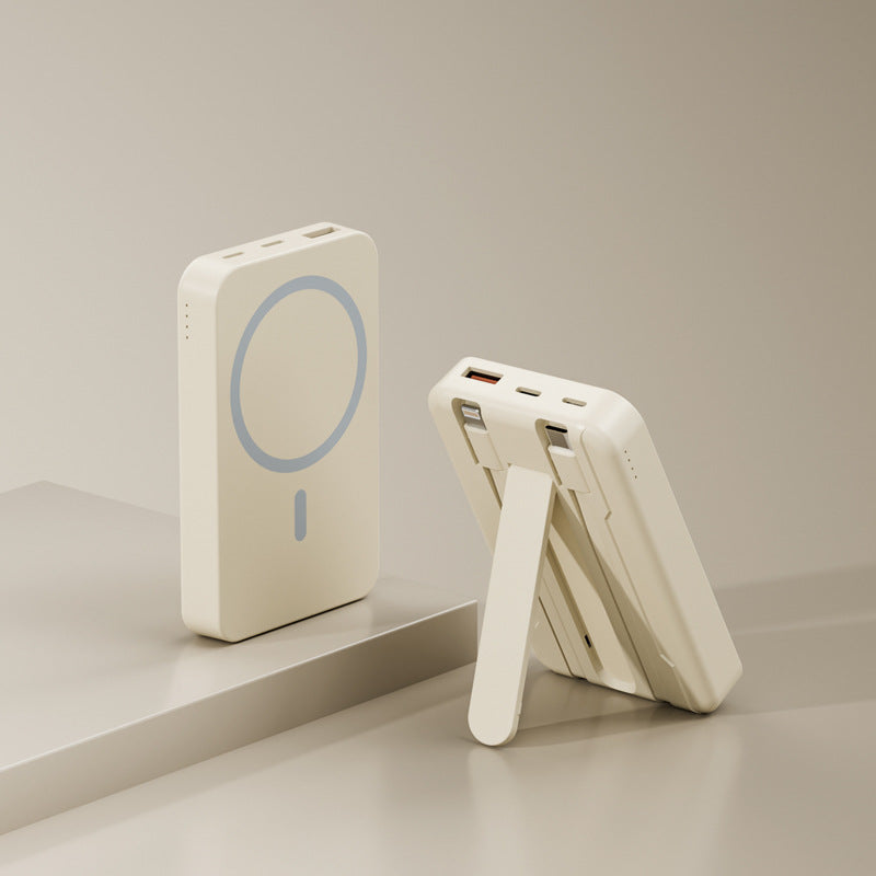 Trådløs Powerbank med Integrert Stativ og Intelligent Ladeindikator Skanto