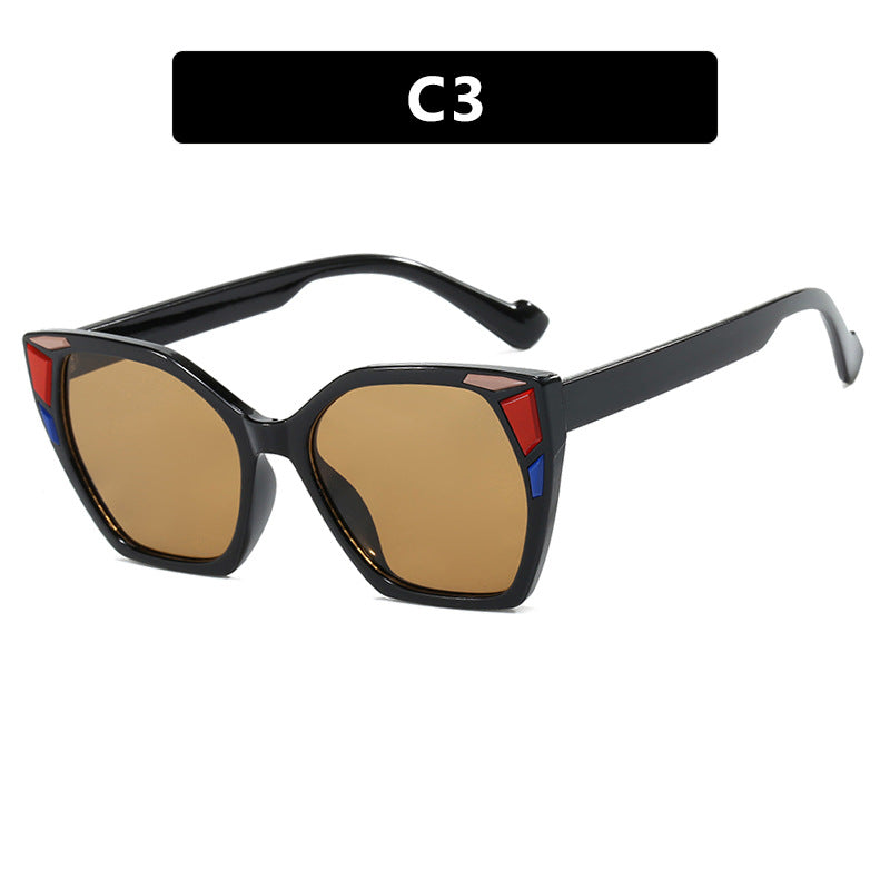 Dame moteriktig geometrisk designerbrille Skanto