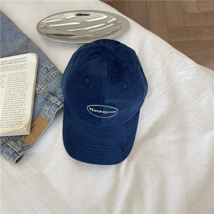 Kvinnens uformelle kordfløyels baseballcaps Skanto