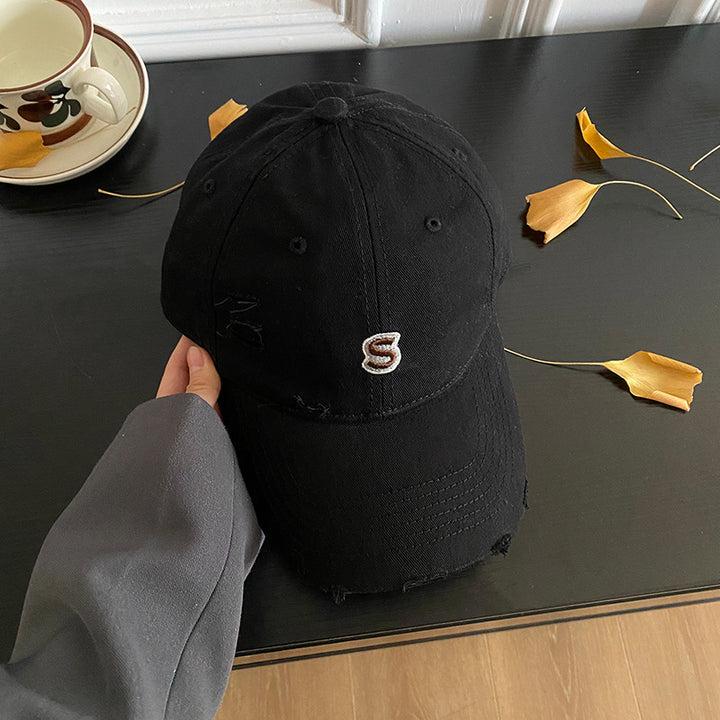 Unisex Slittet Brodert Baseball Caps Skanto